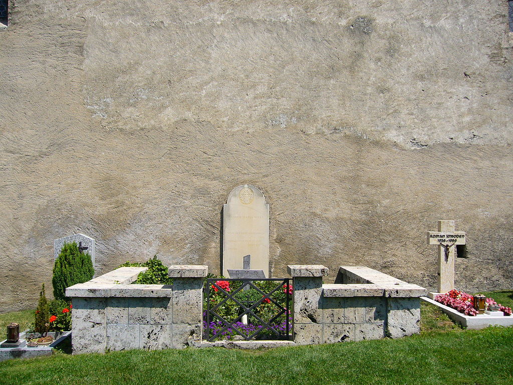 Grave of Rainer Maria Rilke at the churchyard in Raron - Swizerland.jpg